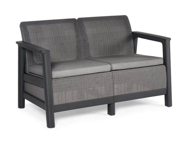 Scandi Linea 2-zits Loungebank  - Lichtgrijs
