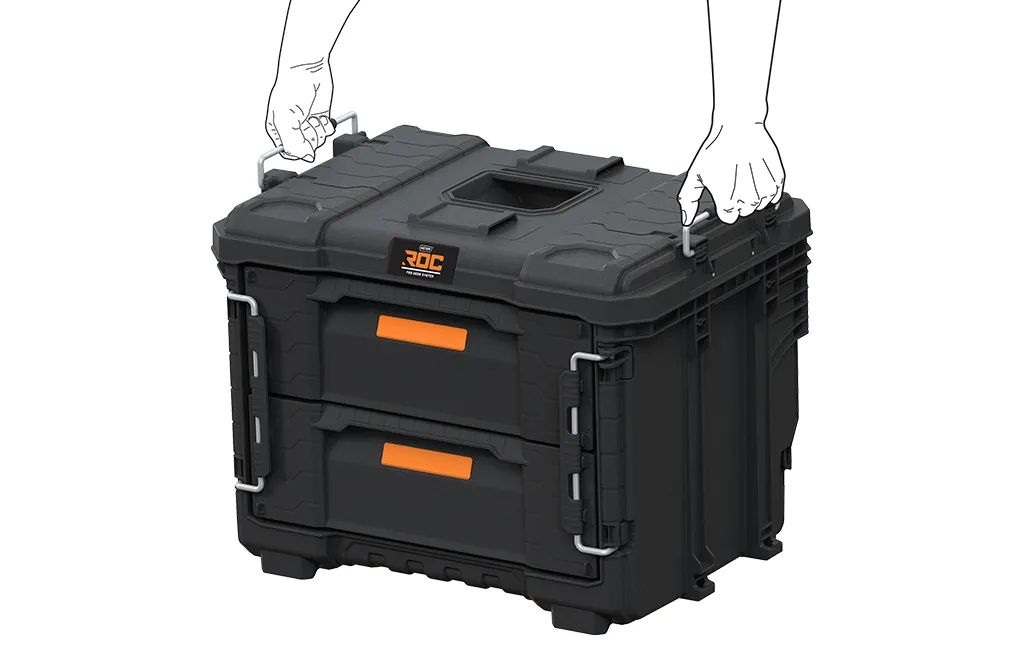 2 Cajones de almacenamiento ROC Pro Gear 2.0 XL - Negro