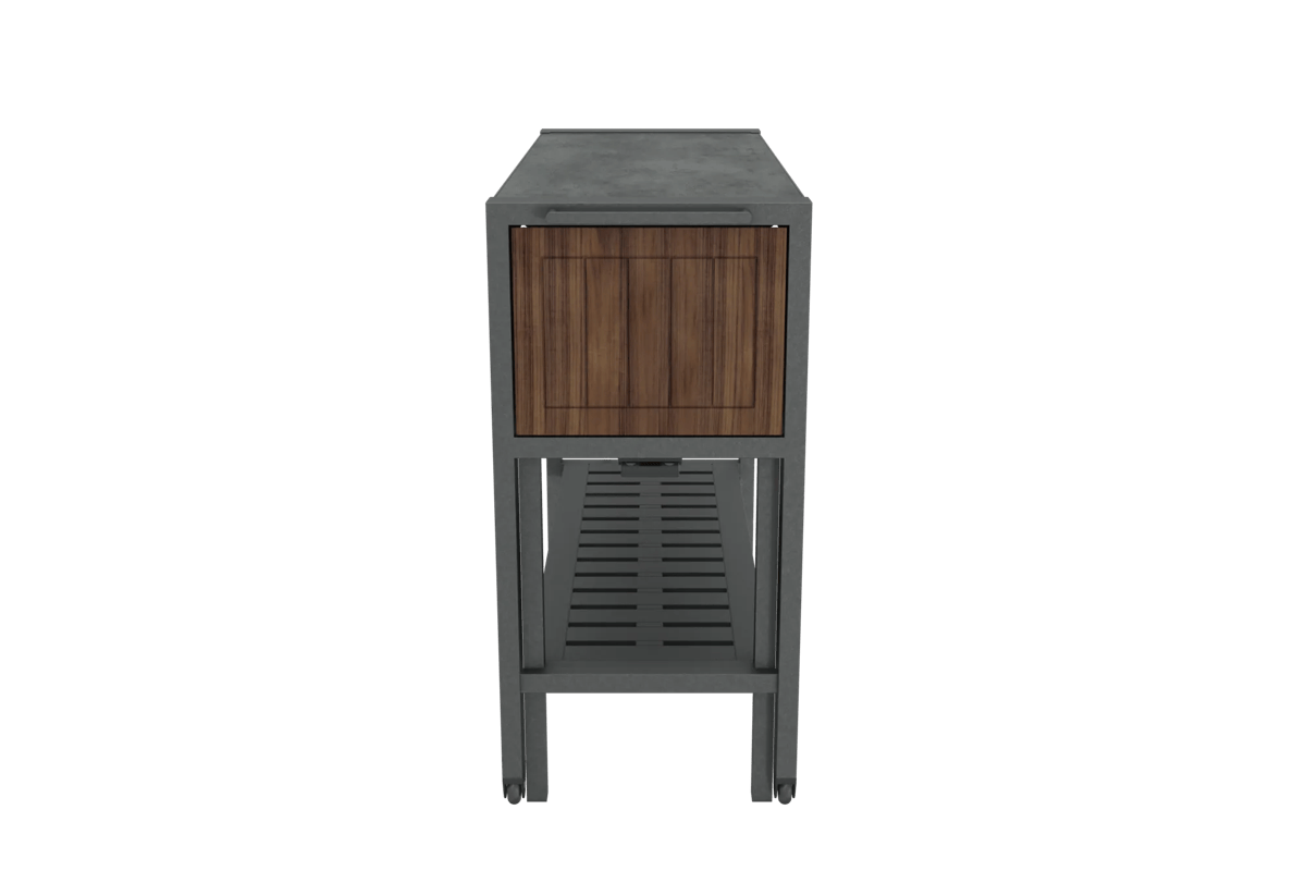 Outdoor Extendable Prep Table - Rosewood Brown - Keter Canada