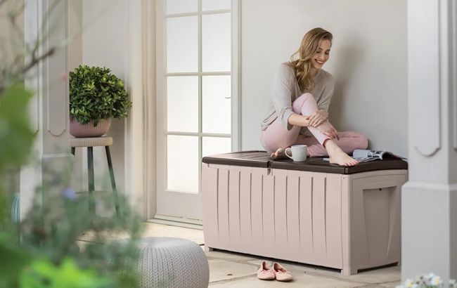 ארגז אחסון נובל 340 ליטר - חום