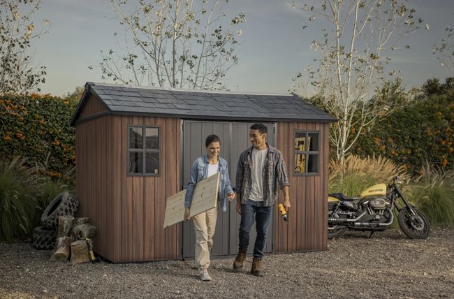 Signature Apex Shed 11x7.5ft - Rosewood