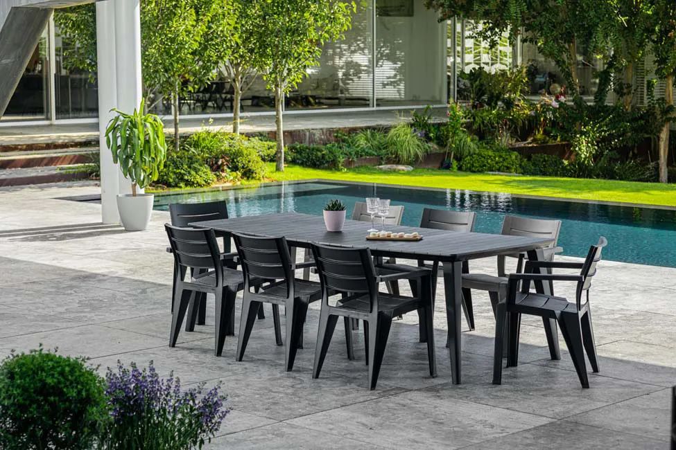 Table de jardin Lima 240 cm - Graphite