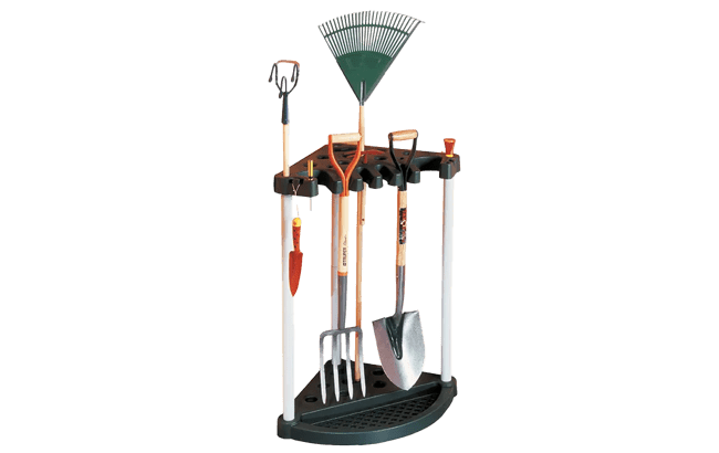 מתקן כלי גינון פינתי - שחור