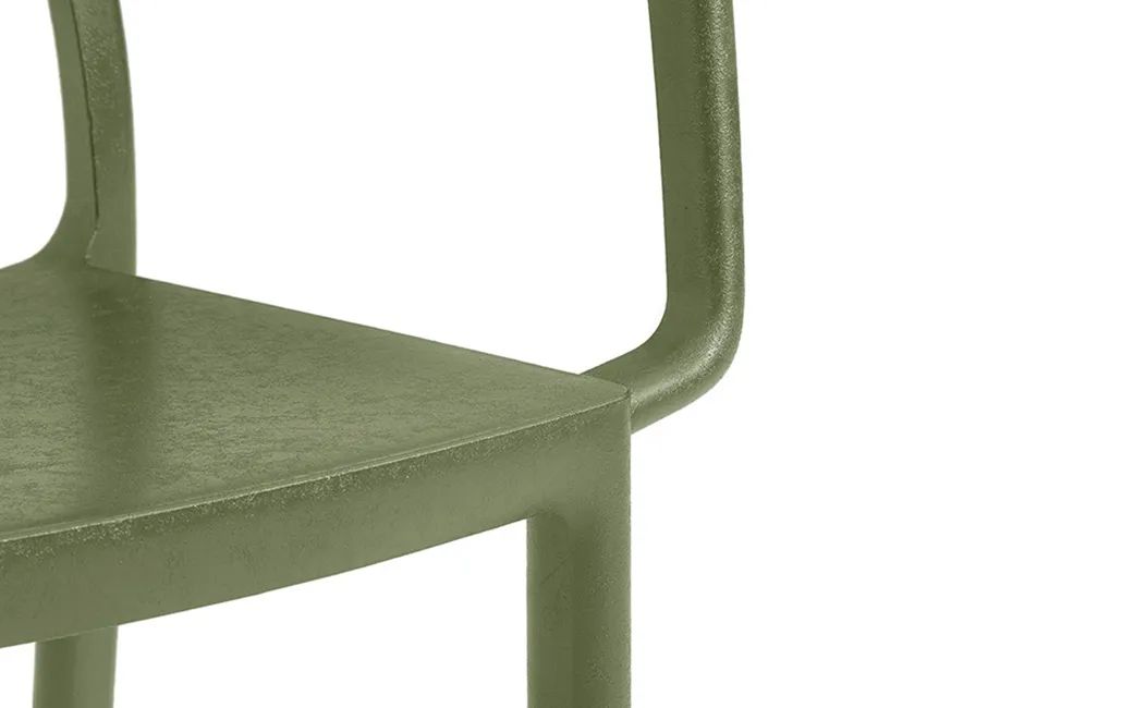 Metaline Chair, Set of 4 - Olive Green