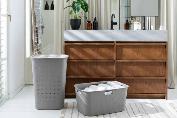 Softex Wasmand 56L - Taupe - Wasmanden