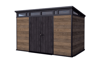Signature 11x7 Storage Shed - Walnut Brown - Large Sheds