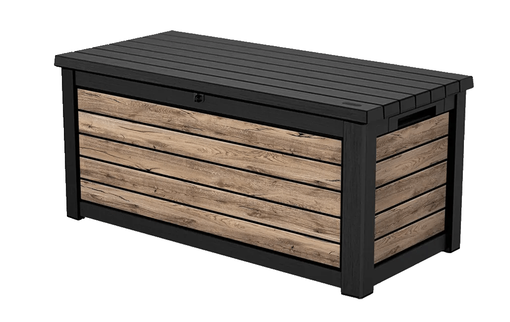 Coffre de jardin Signature 630L - Marron aspect Douglas