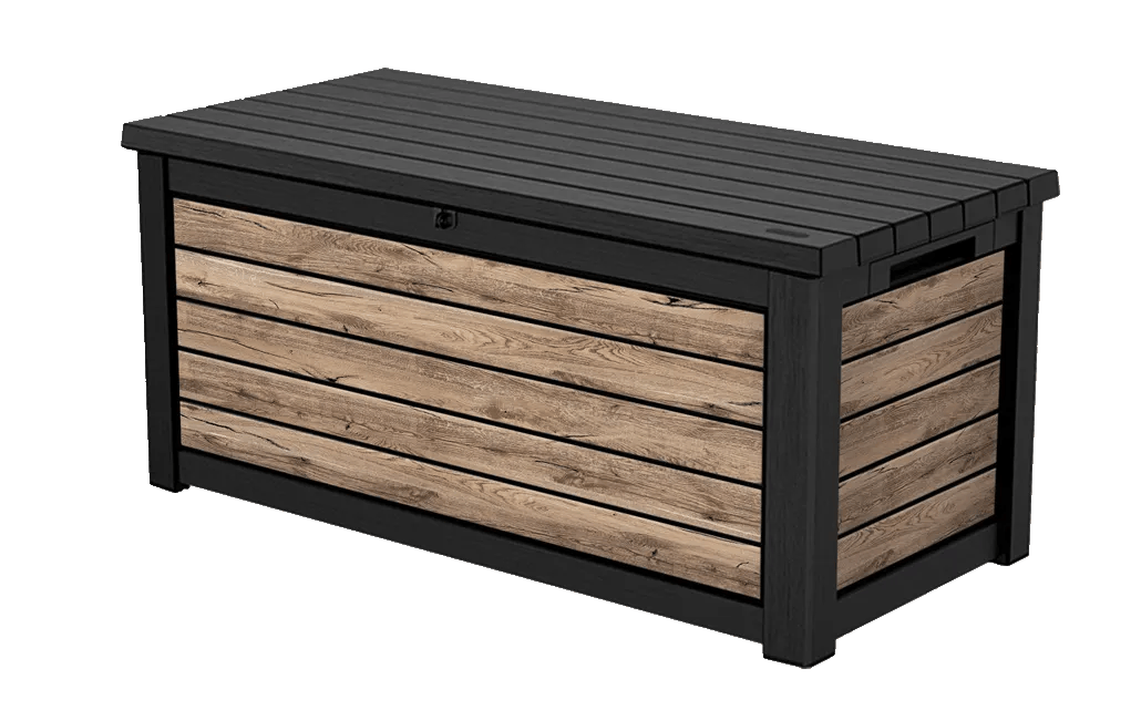 Coffre de jardin Signature 630L - Marron aspect Douglas