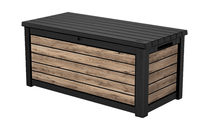 Coffre de jardin Signature 630L - Marron aspect Douglas