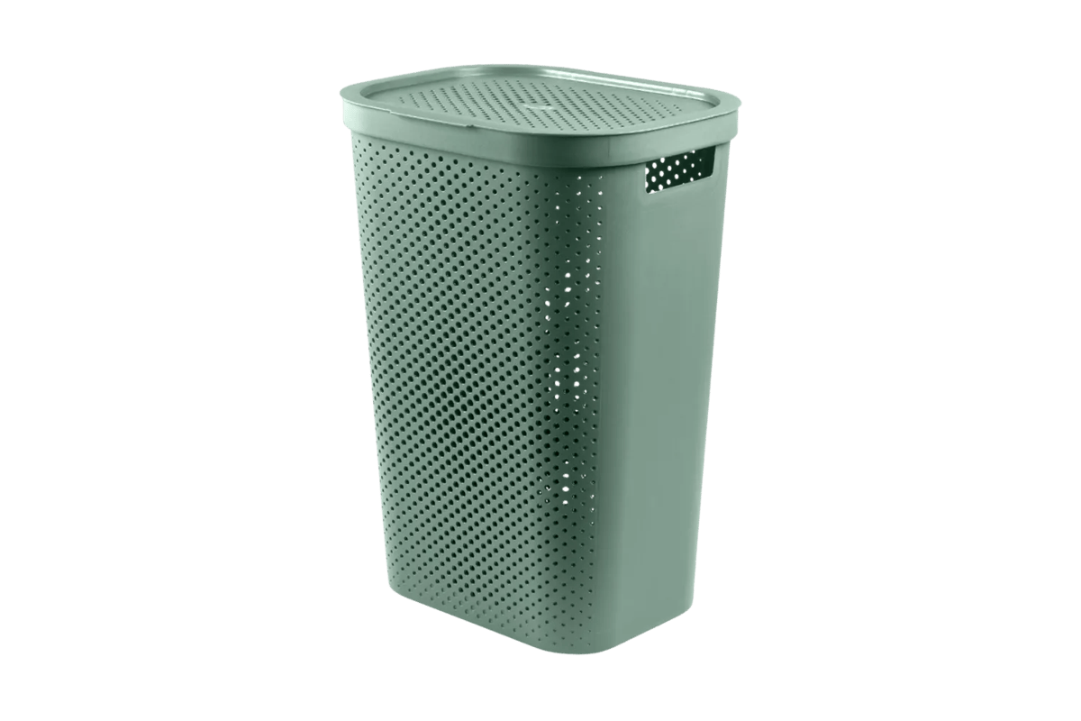 Infinity Dots Wasmand 60L - Groen