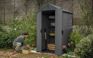 Caseta de exterior Darwin 4x4 125,8x116,7x205 cm y 1,5m2 - Gris