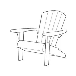 Troy Adirondack Tuinstoel - set van 2 -