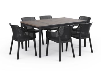 Salon de jardin Porto 6 places - Table de jardin