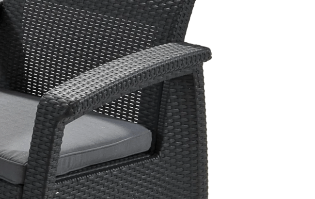 מערכת ישיבה קורפו בלקוני - אפור כהה