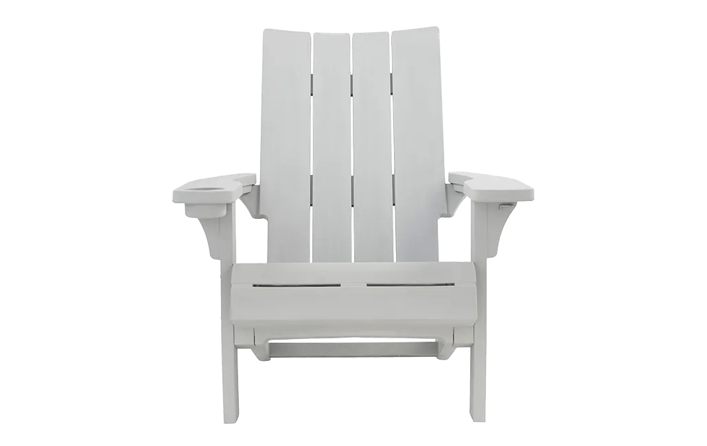 Chaise Adirondack moderne avec porte-gobelet Blanche – Keter Canada