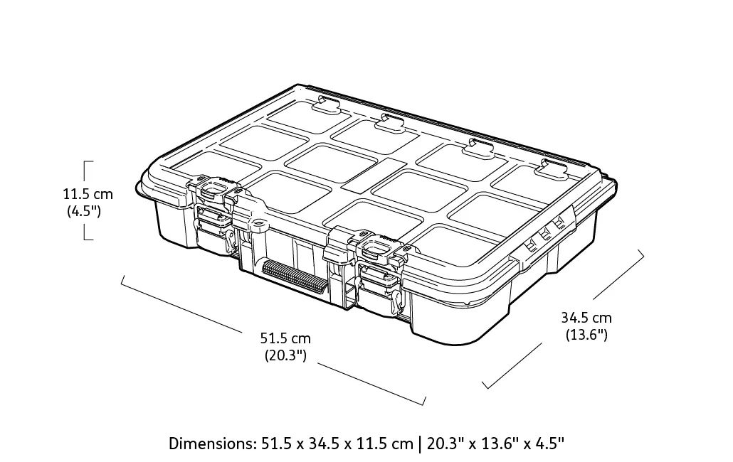 Stack & Roll Modular DIY Organiser - Graphite