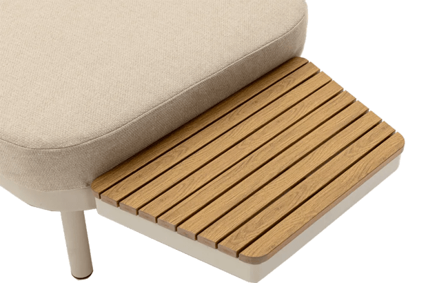 ספת רביצה מרקש + 2 שולחנות צד  - בז