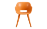Akola Kuipstoel - set van 2 - 55x56x80cm - Oranje