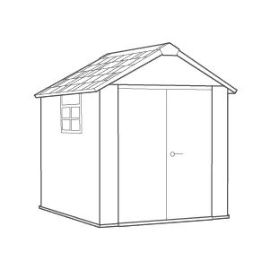 Buy Oakland Grey Large Storage Shed 7.5x7- Keter Canada