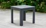 Graphite Chaise Square Small Outdoor Side Table - Keter US
