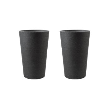 Varese Medium Planter 35cm Set of 2 - Granite - Planters