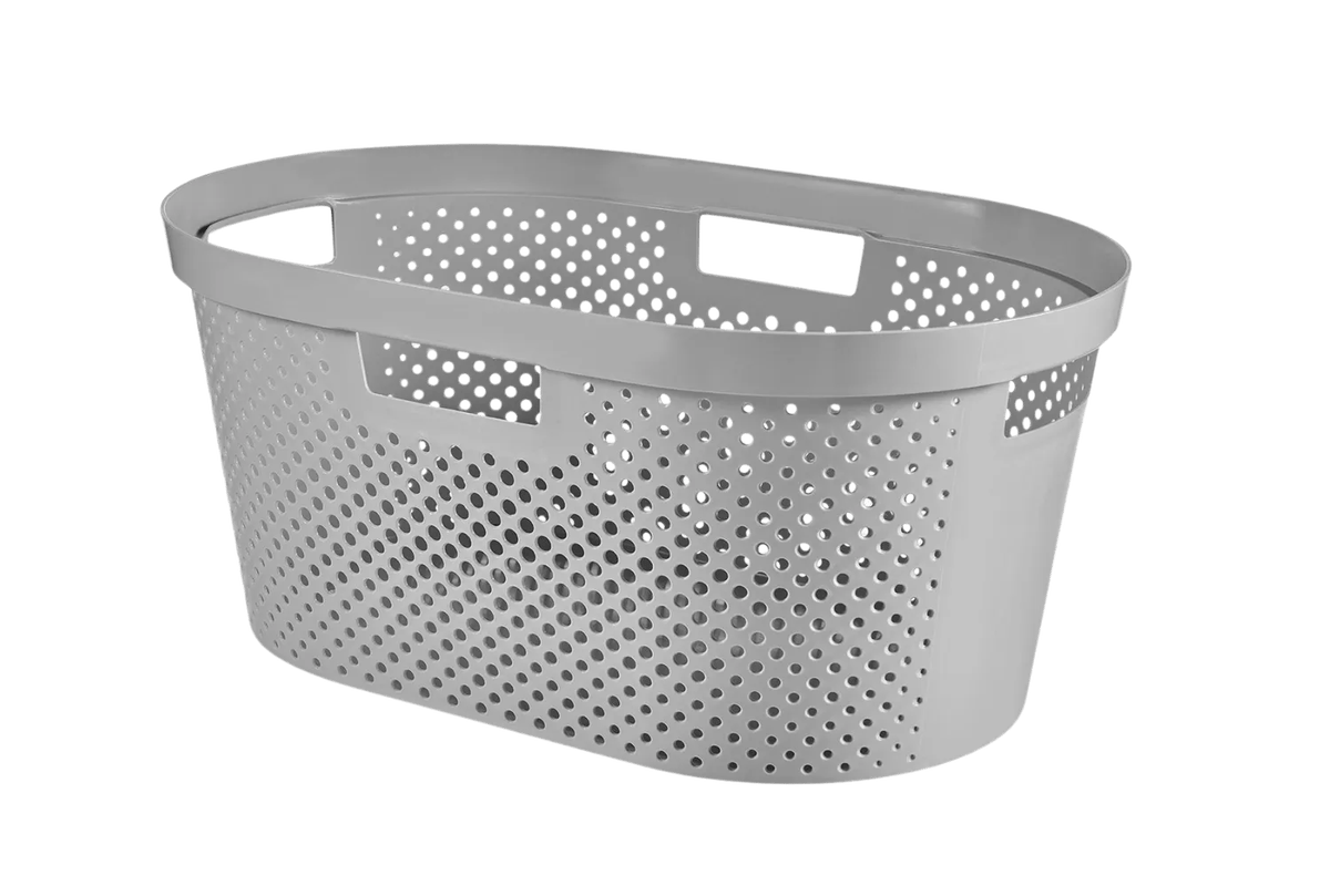 Infinity Dots Wasmand 40L - Grijs
