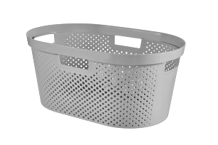 Infinity Dots Wasmand 40L - Grijs - Categorieën