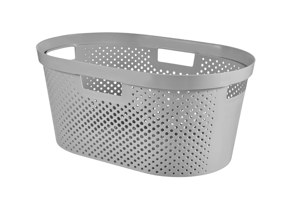 Infinity Dots Wasmand 40L - Grijs - Categorieën