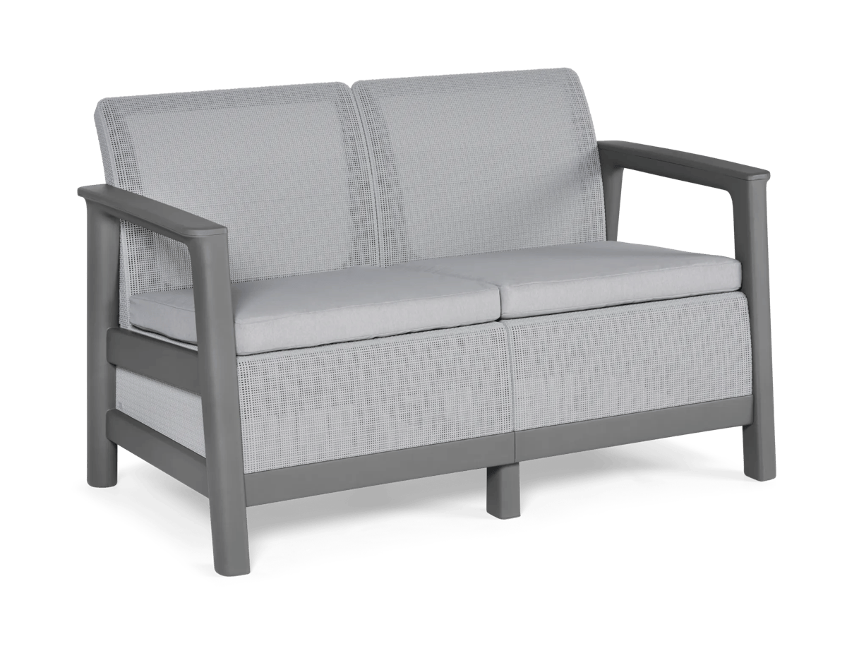 Scandi Linea 2-zits Loungebank  - Lichtgrijs