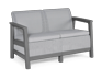 Scandi Linea 2-zits Loungebank  - Lichtgrijs