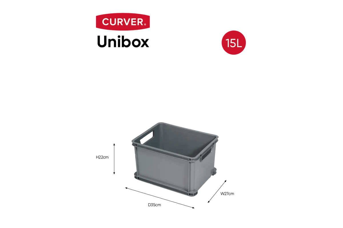 Unibox Classic 15L - Grijs