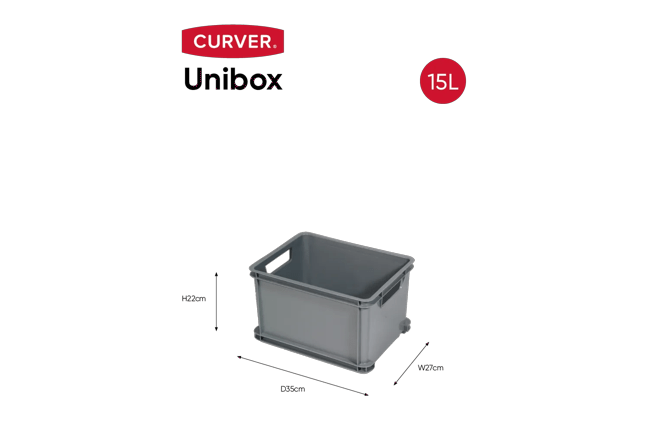 Unibox Classic 15L - Grijs