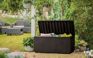 Arcón de exterior Capri 123x54x57 cm y 305L - Marrón