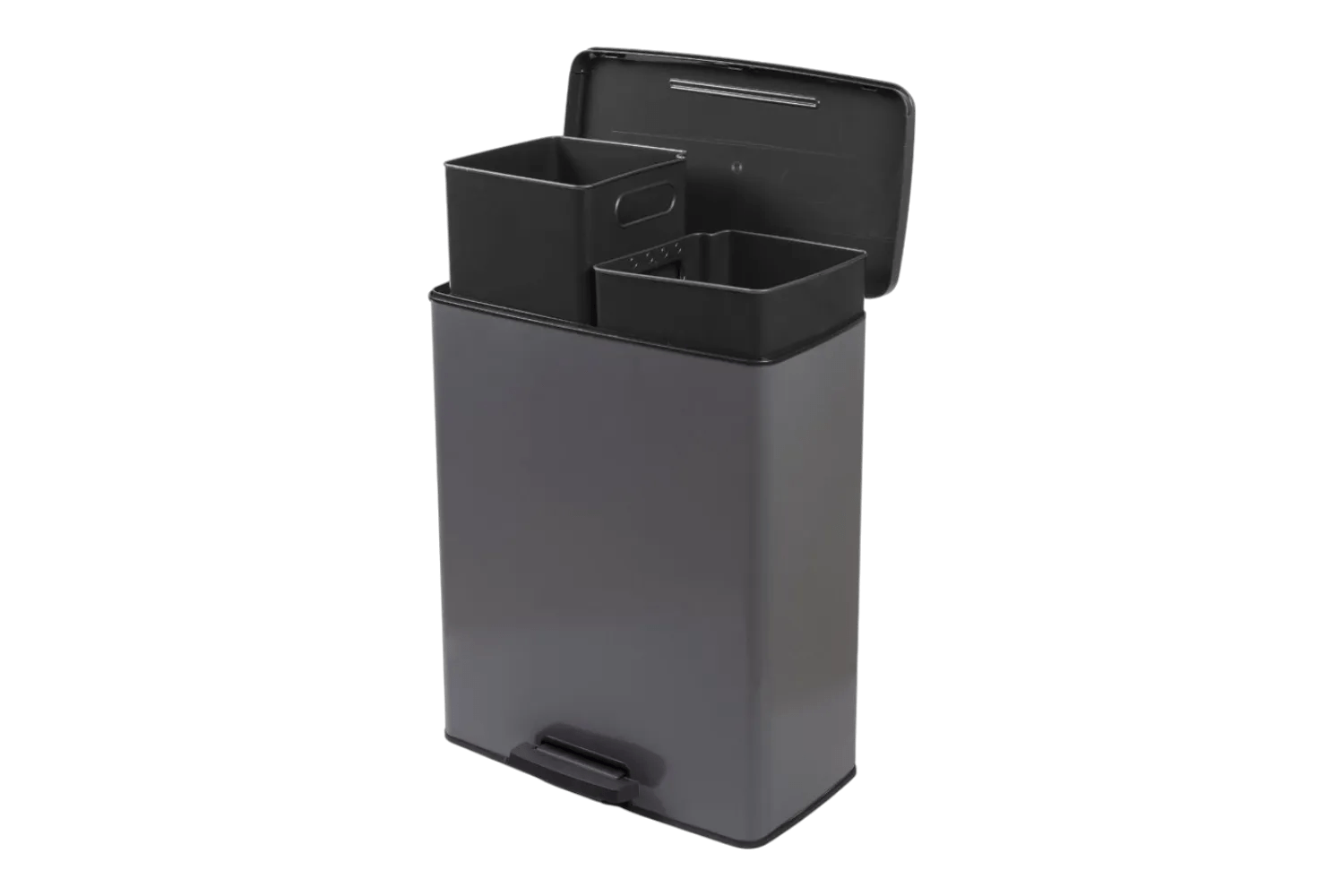 Decobin Duo Prullenbak 26L+26L - Grijs