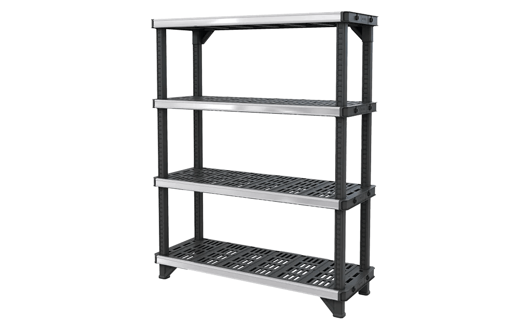 Estantería de resina y metal Fused - 720 kg. - Negro