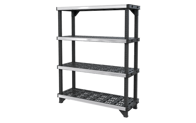 Estantería de resina y metal Fused - 720 kg. - Negro