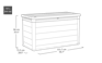 Cortina Kissenbox 757L - Grau