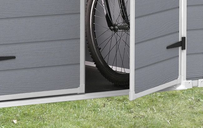 מחסן גינה מנור 6X8 - אפור