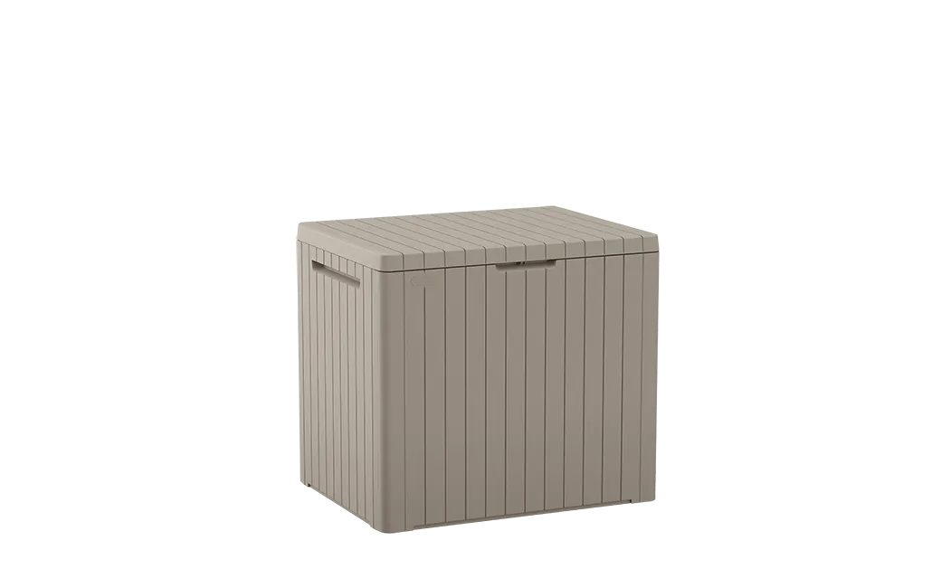 30 Gallon Storage Deck Box City Box Beige - Keter Canada