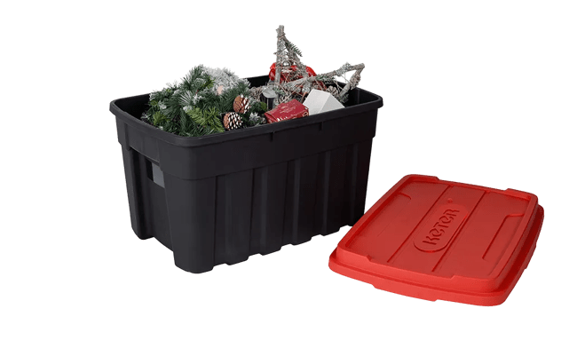 Tuff Box 140L Storage Boxes with Lid  Set of 3 - Black