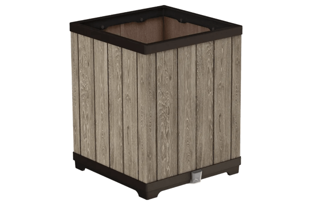 Signature Square Hoge Plantenbak - 45.5x45.5x55cm - Ashwood