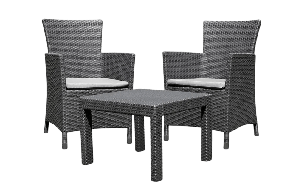 מערכת ישיבה רוסריו בלקוני - אפור כהה