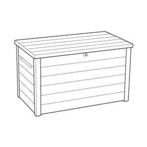 Keter Signature Opbergbox - 870L - Rosewood