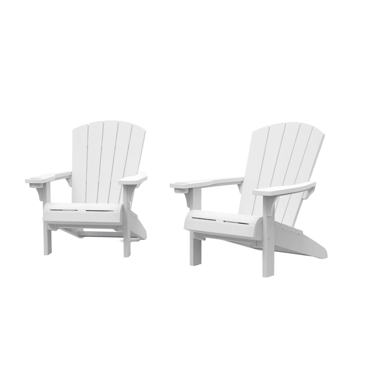 Alpine Adirondack Chair, Set of 2 - White