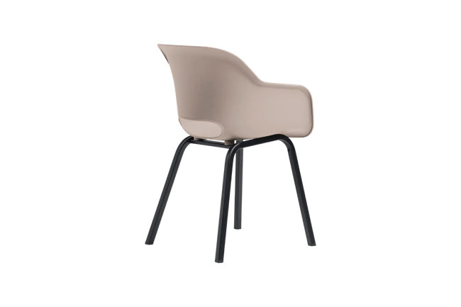 Noa Kuipstoel - 2 stuks - 56,5x55x80cm - Zand