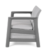 Scandi Linea 2-zits Loungebank  - Lichtgrijs