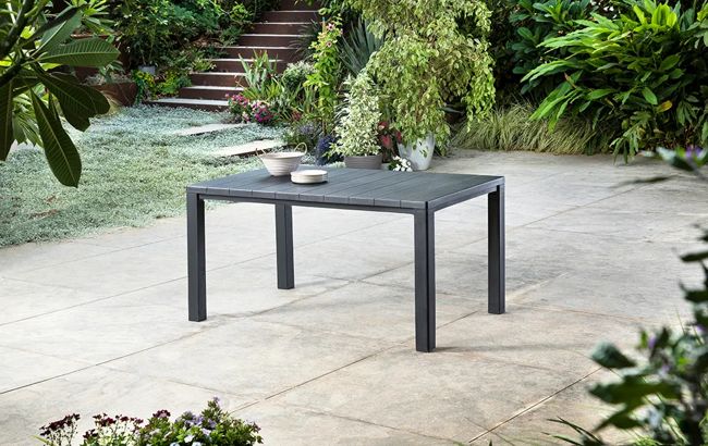 Table Julie 6 places - Anthracite