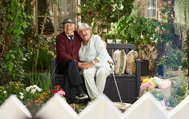 Banc de jardin Patio avec coffre 227L - Anthracite