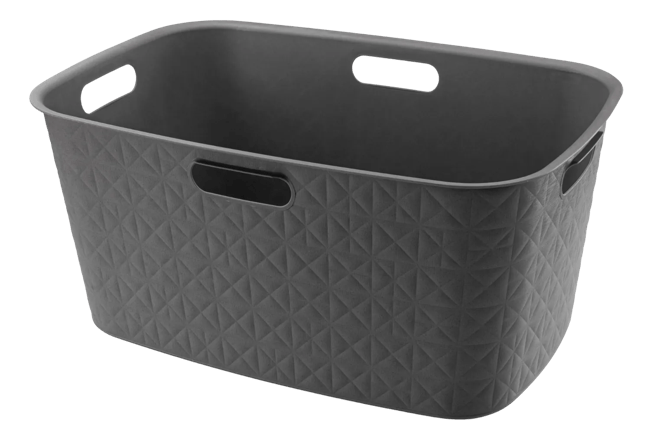 סל כביסה סופטקס 45 ליטר - אפור