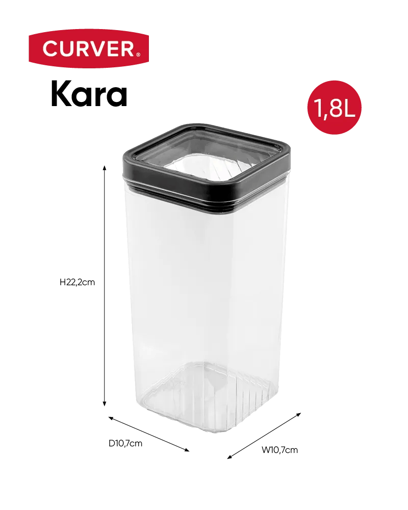 Kara Voorraadbus 1,8L - Antraciet
